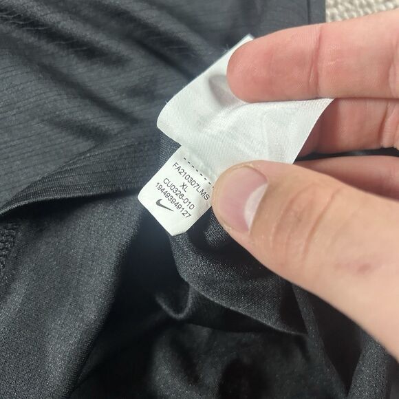 Nike Running Dri-Fit Miler Shirt Mens XL Black Reflective Short Sleeve CU0326010 - Picture 11 of 12